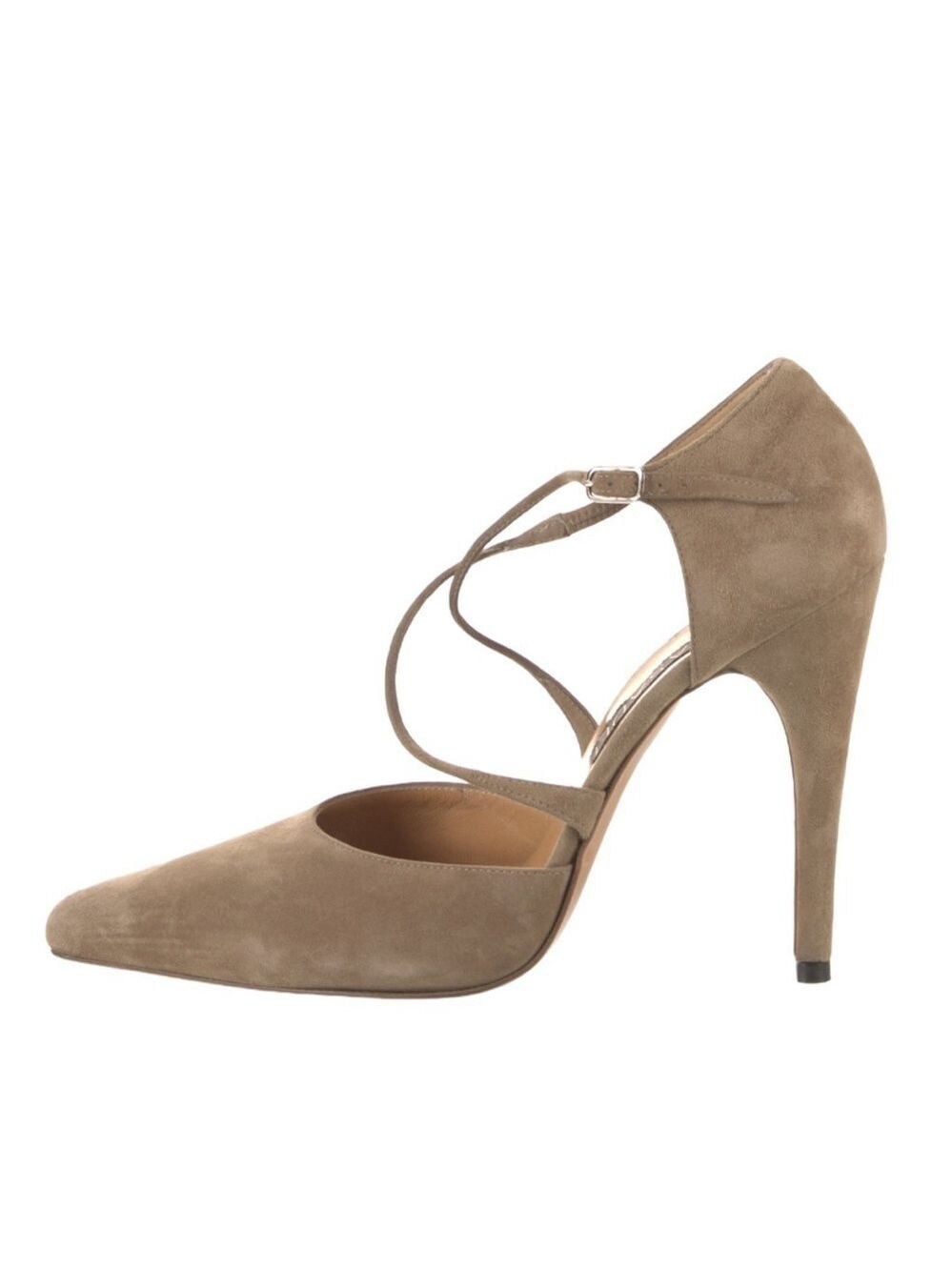 Casadei D’Orsay Nude/Tan Suede Pumps Size 9